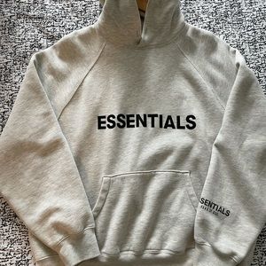FOG essentials Grey Heather Pullover Hoodie